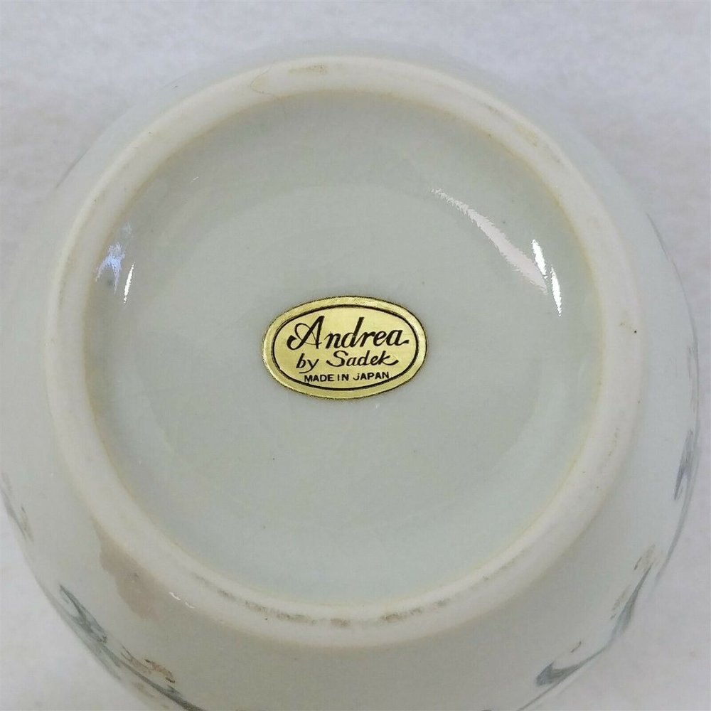 Ginger Jar White Blue Floral Andrea By Sadek 6" Vintage Home Decor - Picture 7 of 7